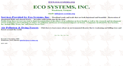 Desktop Screenshot of eco-systems.org