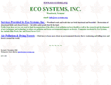 Tablet Screenshot of eco-systems.org